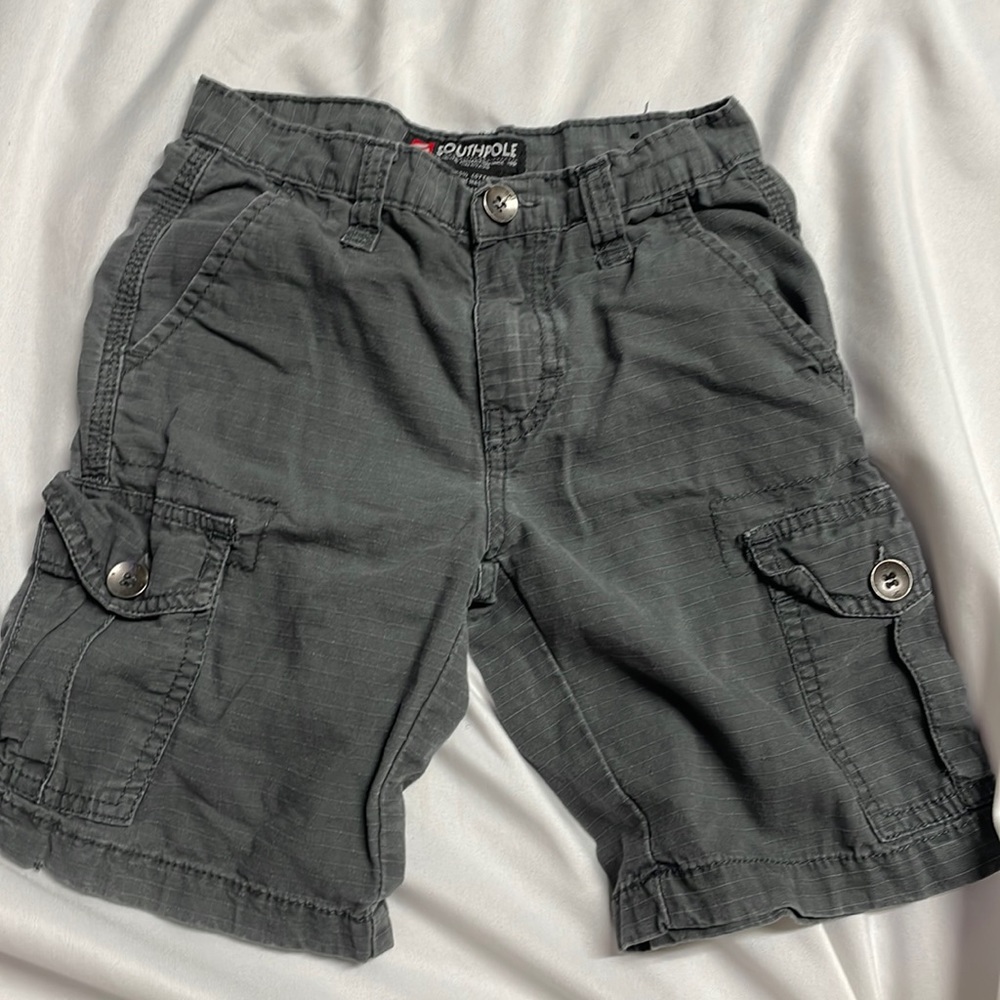 South Pole Boys Gray Cargo Shorts